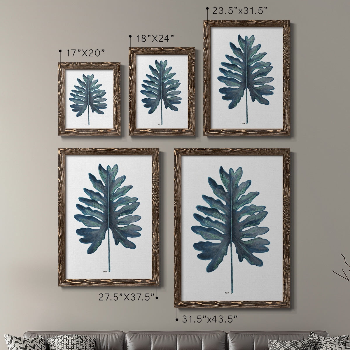 Blue Oasis I - Premium Framed Canvas 2 Piece Set - Ready to Hang