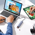 thumbnail image 4 of UGREEN 6 in 1 USB C Hub, Docking Station, 3* USB 3.0 Ports, 4K HDMI, SD/TF Card Reader, Plug and Play for USB-C Laptops, Tablets, Phones, 4 of 11