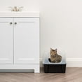thumbnail image 3 of IRIS USA Cat Litter Box with Shield and Scoop Black, 3 of 8