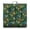 Rustic Ch, variant on Rustic Floral Floor Pillow - 9-Point Stitched Square Zabuton with Bright Colorful Blossoms