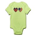 thumbnail image 1 of CafePress - Union Jack / USA Heart Flags Infant Bodysuit - Baby Light Bodysuit, 1 of 1