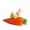 A, variant on Resin Rabbit Figurine Holding Carrot Decorative Ornament for Home Garden Office Desk Shelf Display Gift Sculpture