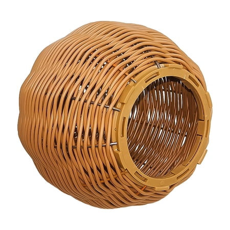 Bomd Imitation Rattan Bird Nest For Cage Chew Resistant Parrot Nest House With Metal Frame Egg Laying & Breeding Nest For Small Birds Like Budgies Lovebirds Cockatiels Parakeets Brown