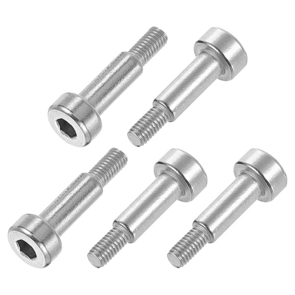 Uxcell 6 Pack 304 Stainless Steel Shoulder Bolt 4mm Shoulder Dia 10mm Shoulder Length M3 Thread Hex Socket Shoulder Bolts for Textile Hydraulic Injection Molding Machinery Industries