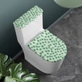 thumbnail image 2 of HELLHERO Paw Print Pattern Toilet Lid Covers Set for Stretch Elastic Fabric Adjustable Non-Slip Easy Care Soft Stretchy Fabric Adds Holiday Charm, 2 of 8
