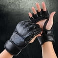 thumbnail image 5 of Boxing Gloves Breathable Protective Gear for Men Women Punching Bag Sparring Hand Black, 5 of 10