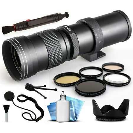 420mm 800mm f8.3 Super HD Telephoto Lens Package for Nikon D90 D3000 D3100