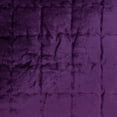 thumbnail image 4 of Parkland Collection Agio Purple Quilted Decorative Throw Pillow, 20 x 20 Cotton Blend Square Pillow, 4 of 6