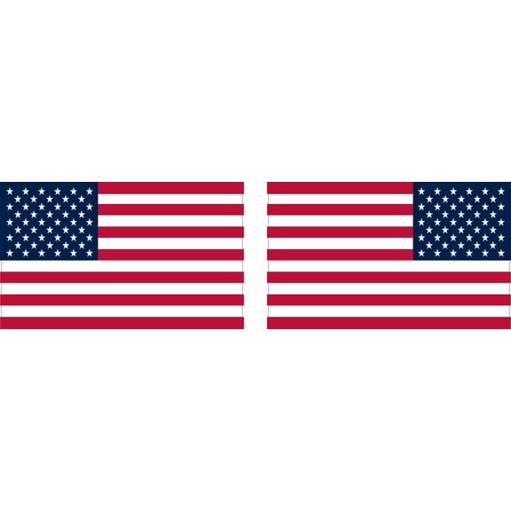 StickerTalk Mirrored American Flag Stickers, 2.5 inches x 1.5 inches