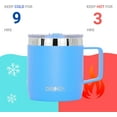 thumbnail image 3 of Drinco 14-Ounce Double-Wall Vacuum-Sealed Stainless Steel Coffee Mug, Royal Blue, 3 of 5