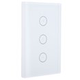 thumbnail image 4 of Interruptor de atenuación táctil inteligente, aplicación inalámbrica WIFI, Control remoto por voz, sincronización para TUYA US 110-240V, blanco, 4 of 5
