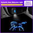 thumbnail image 2 of Proyector de luz de coche inalámbrico personalizado, 2 uds., personalizado, para puerta de coche, con patrón de logotipo dinámico, luz LED de bienvenida Fivean unisex, 2 of 2