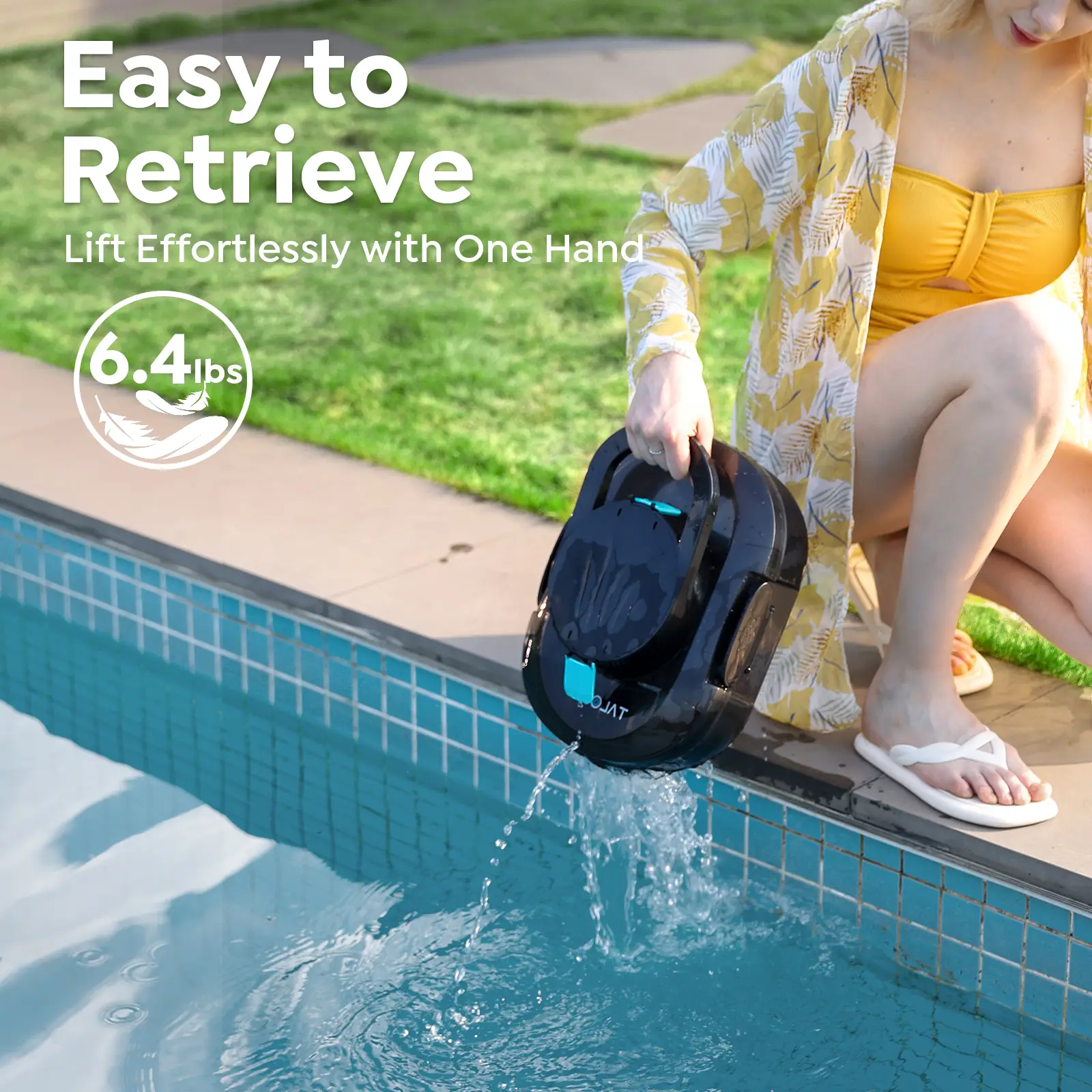 (2026 new)Talosbo S1 Pro Cordless Robotic Pool Vacuum Cleaner, Automatic Cleaning for Flat Inground& Above-Ground Pools, 120 Min Runtime