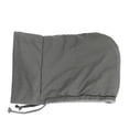 thumbnail image 4 of Gorro con capucha para ciclismo de invierno, gorro con cordón a prueba de frío, para exteriores, para cubrir la cabeza y la cara, gorro con pechera, gris oscuro, 4 of 5