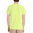 thumbnail image 4 of High Visibility T-Shirt, Safety Green, Sizes S-5XL | Hanes Men Short Sleeve Crew Neck Hi Vis Work Wear, 4 of 5