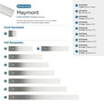 thumbnail image 7 of Amerock Maymont 1-5/8 inch (41mm) Length Square Polished Chrome Cabinet Knob Backplate, 7 of 7