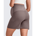 thumbnail image 5 of G4Free Maternity Shorts with Pockets Over The Belly Stretchy 6'' Pregnancy Yoga Pants Athletic Workout, 5 of 8