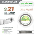 thumbnail image 2 of The Beadsmith Flex-Rite Beading Wire - 21-Strand, 0.014" (0.35 mm) Dia, Clear, 1000 ft, 2 of 8