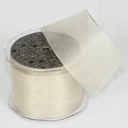 thumbnail image 2 of The Ribbon People Cream White Wired Craft Ribbon 2 3/8" x 27 Yards, 2 of 3