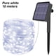 thumbnail image 2 of Cadena de luz Energía solar Cadena de luz LED Decoración Impermeable Cadena de lámpara de jardín, 10m, 100 luces, Blanco 【2PCS】 Inevent HA004421-02B*2, 2 of 2