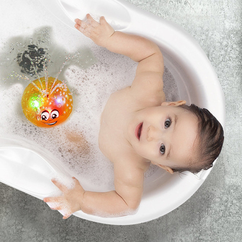 light up water spray bath toy
