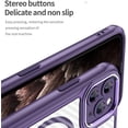 thumbnail image 5 of Case for iPhone 11 Pro,Full-Body Rugged Carbon Fibre Protective Clear Back Hybrid Magnetic with Wireless Charge Shockproof Protector Phone Case for iPhone 11 Pro,5.8 inch 2019 (Purple), 5 of 18