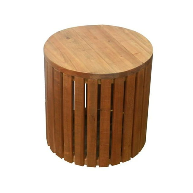 Benzara ETD-EN27184 Amazing Wooden Stool, Brown