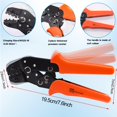 thumbnail image 3 of Crimping tool kit, includes 600 2.54mm connector set - 28 ratchet wire crimping pliers, 1/2/3/4/5/6/7 pin DuPont connector male and female terminal crimping terminals 28-18, 3 of 4