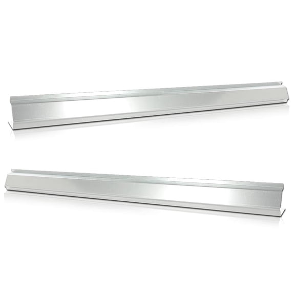 CROSSDESIGN Outer Rocker Panel Pair Fit for Chevy Silverado GMC Sierra Pickup Truck 4 Door Crew Cab 2014-2016 Left & Right Silver
