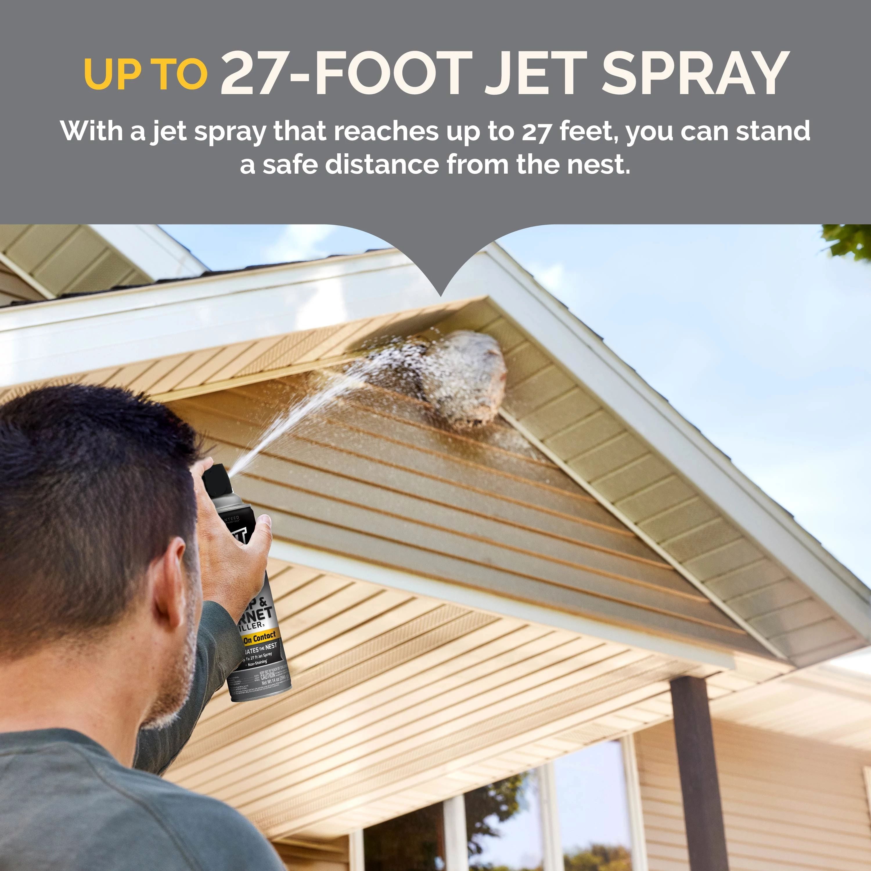 Hot Shot Wasp & Hornet Killer Outdoor Aerosol Spray, 17.5 Ounces