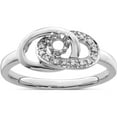 thumbnail image 5 of 14K White Gold Family Jewelry Diamond Semi-Set Ring (Size 7) Made In China xmrw45/1, 5 of 5