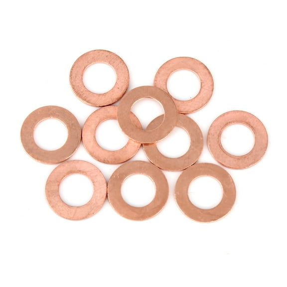 10pcs Copper Crush Washer Flat Sealing Gasket Ring Spacer for Car 12 x 22 x 1.5mm