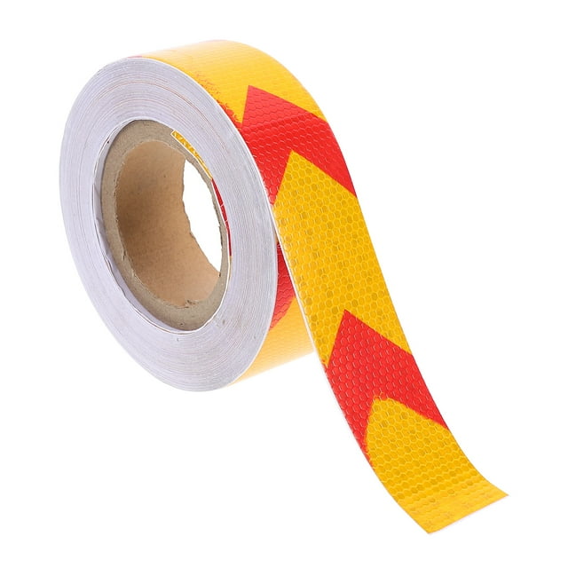 OULII Ruban Réfléchissant pour Voitures Ruban d'Avertissement Réfléchissant PVC 1 Rouleau Imperméable Sécurité