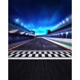 thumbnail image 2 of ABPHOTO Polyester 5x7ft Racing Track Backdrop Bokeh Shining Lights Blue Sky Night View Backdrops Gloomy Highway Runway Challenge Games Photography Background for Men Baby Photo Studio Props, 2 of 3