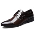 thumbnail image 3 of Zapatos Oxford XCF de cuero marrón para hombre formales 27 cm, 3 of 3
