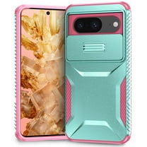 Dteck Case for Google Pixel 9,Shockproof TPU PC Armor Case Slide Lens Protection Cover for Google Pixel 9,Green