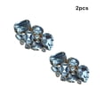 thumbnail image 3 of Qarigey Paquete de 2 zapatos Clips Rhinestone flor hebilla boda fiesta zapato tacones altos sandalias decoración joyería para mujer Calzado Blanco Qarigey AP013819-01, 3 of 6
