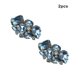 thumbnail image 3 of Qarigey Paquete de 2 zapatos Clips Rhinestone flor hebilla boda fiesta zapato tacones altos sandalias decoración joyería para mujer Calzado Blanco Qarigey AP013819-01, 3 of 6