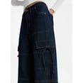 thumbnail image 4 of No Boundaries Bow Cargo Jeans, 30.5'' Inseam, Women's Sizes 00-18, 4 of 5