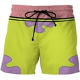 thumbnail image 3 of Costume Cosplay Pattern 3D Spongebob Custom Beach Short, 3 of 7