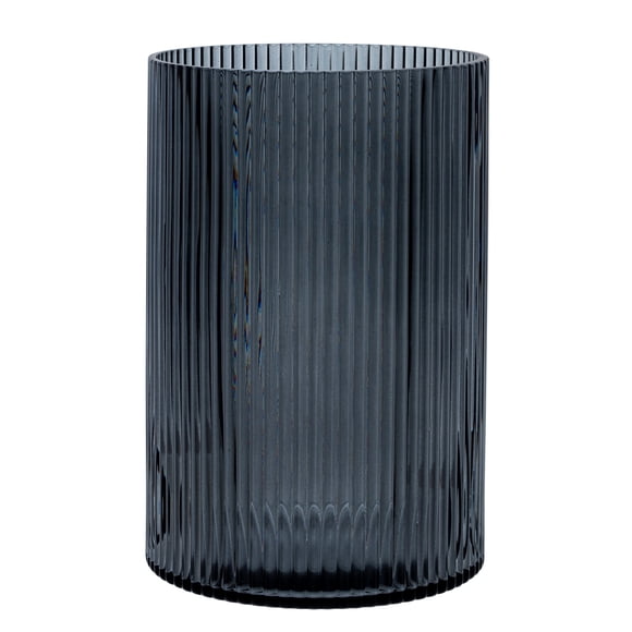 Better Homes and Gardens Home Glass Hurricane Pillar Candle HOlder Large Smoke