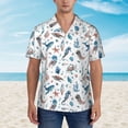 thumbnail image 4 of Lsque Undersea Animals pattern Hawaiian Shirt for Men, Unisex Summer Beach Casual Short Sleeve Button Down Shirts-Small, 4 of 9