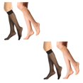 thumbnail image 1 of Dalazy 6a Ensemble de 2 Chaussettes en Nylon Doux pour Femmes Restez Confortable et Chic 2Set, 1 of 6