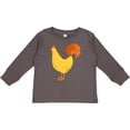 thumbnail image 3 of Inktastic Cute Yellow Chicken Boys or Girls Long Sleeve Toddler T-Shirt, 3 of 5