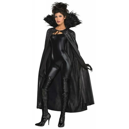 Dark Raven Feather Cape Adult Costume Accessory