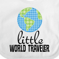 thumbnail image 4 of Inktastic Little World Traveler Boys or Girls Baby Bib, 4 of 4