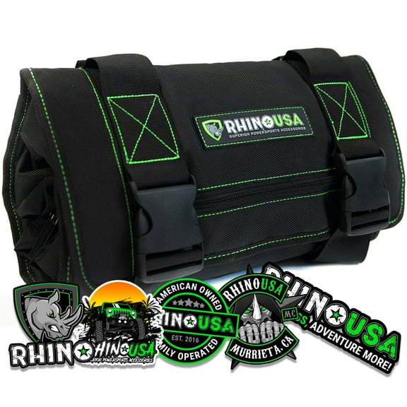 Rhino USA Tool Bag Roll - Heavy Duty Canvas Organizer (Poly/Nylon)