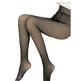 thumbnail image 3 of JBEELATE Women's Fleece Lined Tights Thick Pantyhose Translucent Leggings for Winter Cold Weather, 3 of 6