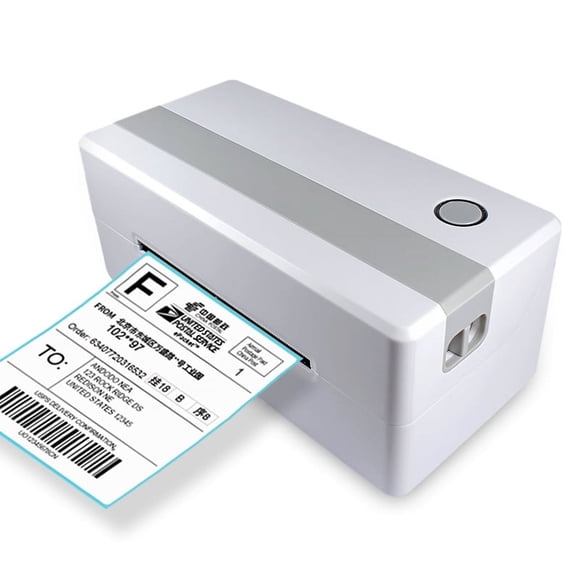 Imprimante d'Étiquettes Thermique Directe TDL406 à Haute Vitesse avec Impression 150 Mm/s, Résolution 203 DPI, Connectivité Bluetooth et USB, Prend en Charge une Largeur de Papier 40-120 mm, Codes-Barres 1D/2D (Code QR, PDF417 en Option), US