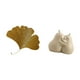 thumbnail image 5 of Elegante juego de sujetalibros de cerámica con diseño de ginkgo y pera para sala de estar, oficina, hotel, comedor, restaurante, estantería de estilo, 5 of 8